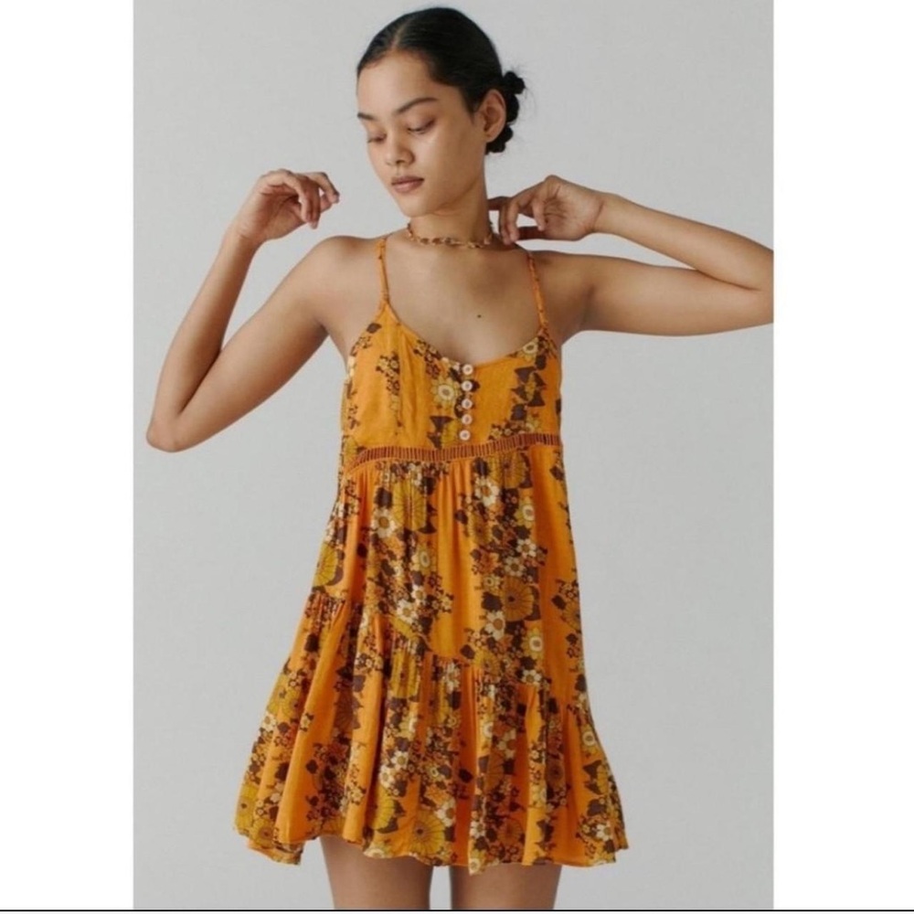 Urban Outfitters Georgia Tiered Mini Dress